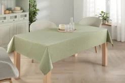 Abwaschbarer Tischbelag Monza salbei B: ca. 140 cm