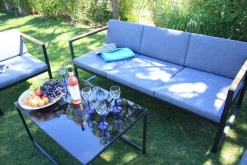 Acamp Gartensitzgruppe Space anthrazit Stahl