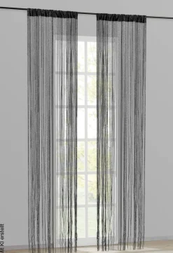 ACUS design collection Fadenvorhang Lurex silber B/L: ca. 90x245 cm