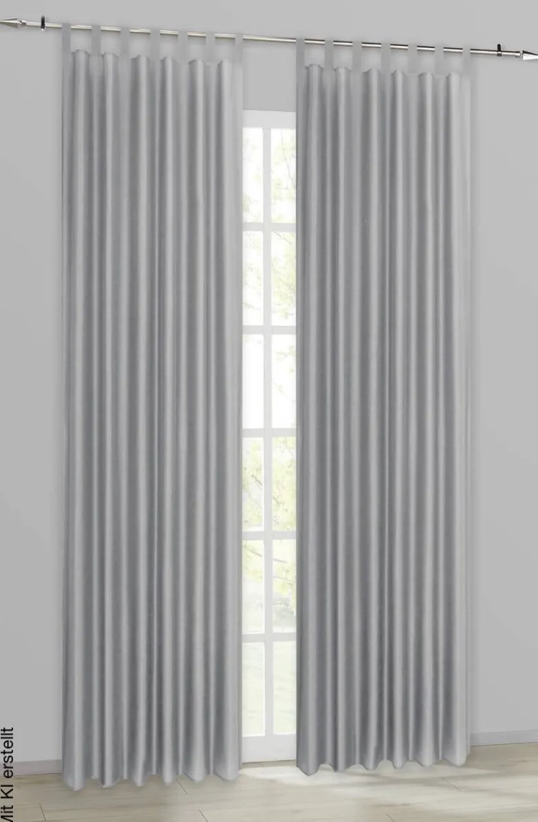 ACUS design collection Kombivorhang Pure grau B/L: ca. 140x245 cm