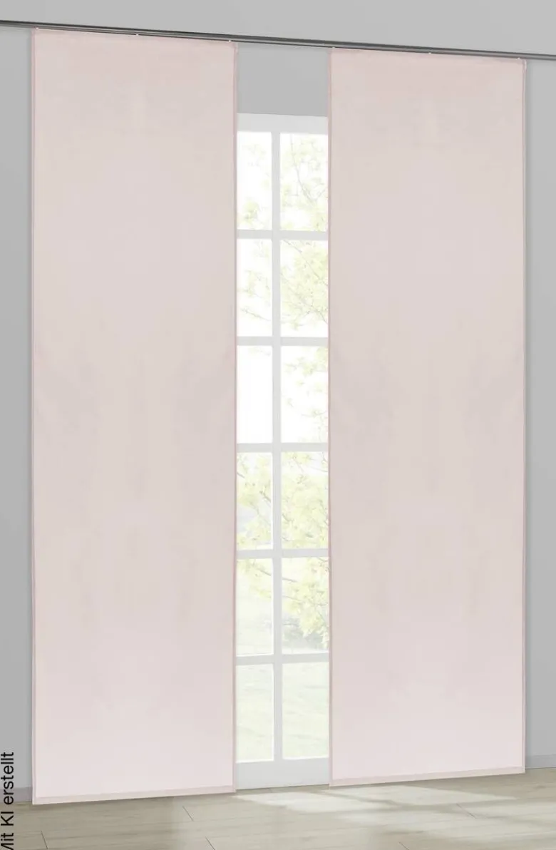 ACUS design collection Schiebevorhang Pearl rosé B/L: ca. 60x245 cm