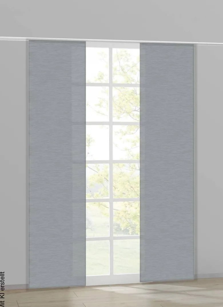 ACUS design collection Schiebevorhang grau B/L: ca. 60x245 cm
