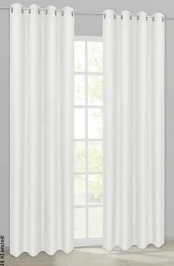 ACUS design collection Ösenvorhang Barnaby weiß B/L: ca. 140x235 cm