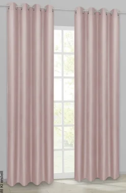 ACUS design collection Ösenvorhang Barnaby altrosa B/L: ca. 140x235 cm