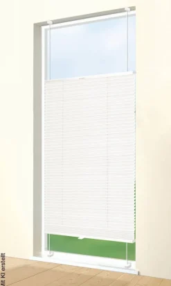 ACUS design collection Spann-Plissee Tageslichtqualität weiß B/L: ca. 80x220 cm