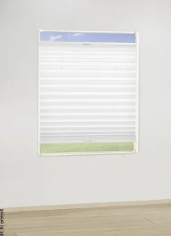 ACUS design collection Spannplissee weiß B/L: ca. 40x130 cm