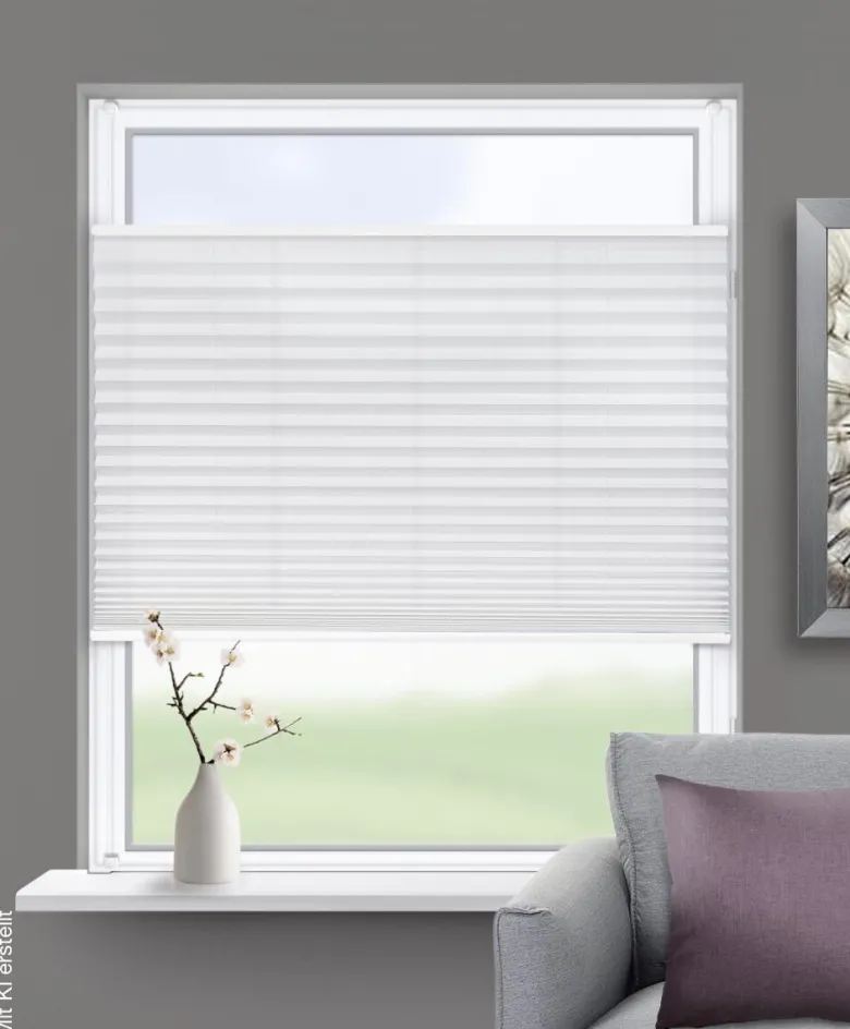 ACUS design collection Spannplissee weiß B/L: ca. 100x130 cm