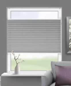 ACUS design collection Thermo Spann-Plissee Verdunklungsqualität anthrazit B/L: ca. 60x130 cm