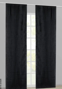 Acus Schiebevorhang Taifun schwarz B/L: ca. 60x245 cm
