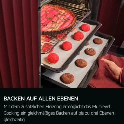 AEG Backofen-Set XXXL60 schwarz B/H/T: ca. 59,4x59,4x56 cm