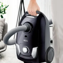 AEG Bodenstaubsauger VX4-1-EB grau schwarz Kunststoff Metall B/H/T: ca. 29x42x23 cm