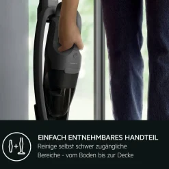 AEG Handstaubsauger AS52CB18DG schwarz Metall Kunststoff B/H/L: ca. 25,5x110,5x15 cm