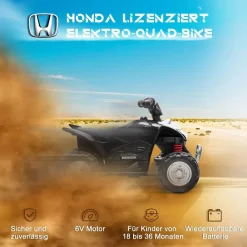 AIYAPLAY Kinderauto schwarz B/H/L: ca. 38,5x65,5x43,5 cm