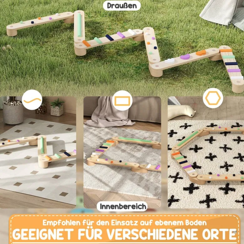 AIYAPLAY Kinder Balancierbalken B/H/L: ca. 115x8,5x130 cm