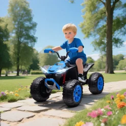 AIYAPLAY Kinder Elektroauto blau B/H/L: ca. 68,5x76x109 cm