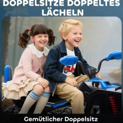 AIYAPLAY Kinder Elektroauto blau B/H/L: ca. 68,5x76x109 cm