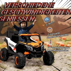 AIYAPLAY Kinder Elektroauto orange B/H/L: ca. 61x56x96 cm