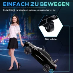 AIYAPLAY Kinder-Elektroauto schwarz B/H/L: ca. 61x45x110 cm