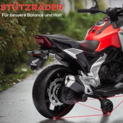 AIYAPLAY Kinder-Elektromotorrad rot B/H/L: ca. 46x75x107 cm