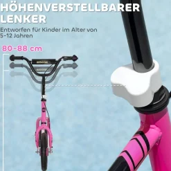 AIYAPLAY Kinder Kickscooter pink B/H/L: ca. 50x88x115 cm