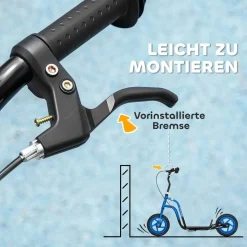 AIYAPLAY Kinder Kickscooter blau B/H/L: ca. 50x88x115 cm