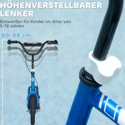 AIYAPLAY Kinder Kickscooter blau B/H/L: ca. 50x88x115 cm