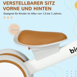 AIYAPLAY Kinderlaufrad weiß B/H/L: ca. 27x39x56 cm