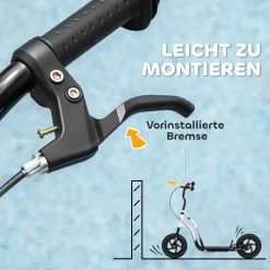 AIYAPLAY Kinderscooter weiß B/H/L: ca. 50x88x115 cm