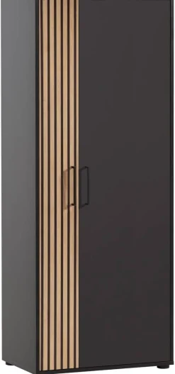 Aktenschrank Hank schwarz matt B/H/T: ca. 65,1x163,6x41 cm