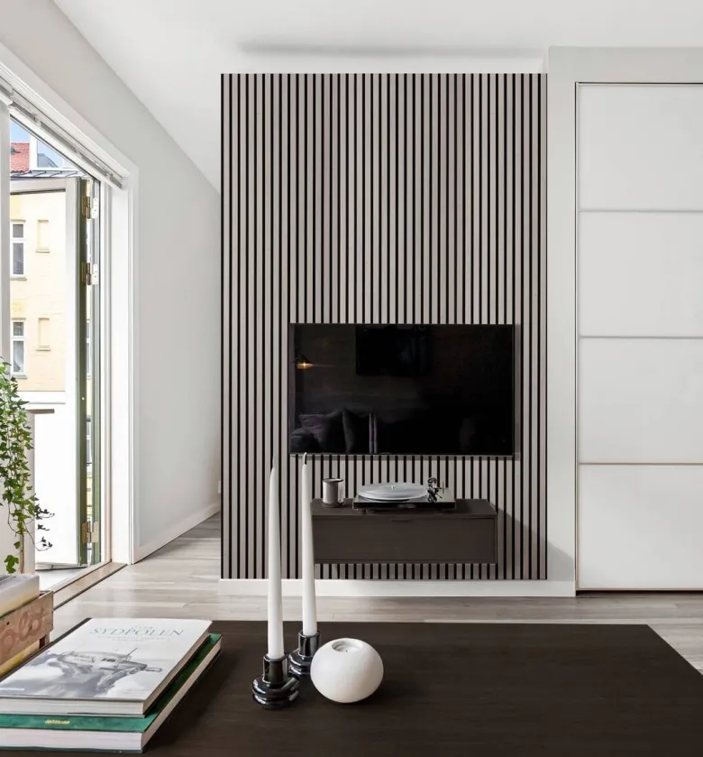 Akustikpaneel weiß L/B/H: ca. 1,9x56,1x240 cm pro Stück
