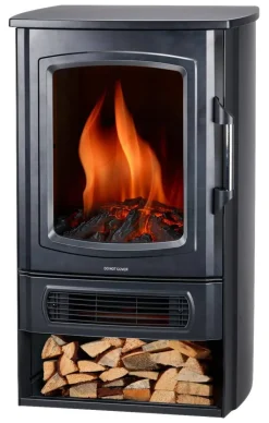 alpina Elektrokamin schwarz Metall ca. 2000 W