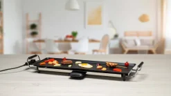 alpina Elektro-Tischgrill schwarz Metall B/L: ca. 70x23 cm