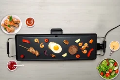 alpina Elektro-Tischgrill schwarz Metall B/L: ca. 70x23 cm