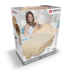alpina Heizdecke OB-006 beige Polyester B/L: ca. 180x130 cm ca. 180 W