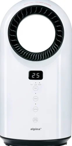 alpina Heizstrahler weiß schwarz Kunststoff ca. 1500 W