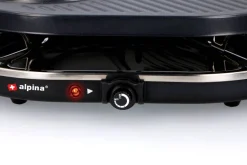 alpina Raclette-Grill schwarz Metall B/H/L: ca. 47,5x12x32 cm