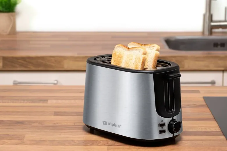 alpina Toastautomat silber Edelstahl