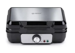 alpina Waffelautomat schwarz Alu B/H/L: ca. 24x10x24 cm
