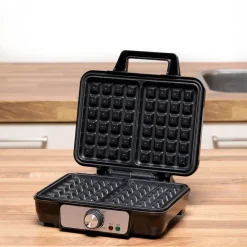 alpina Waffelautomat schwarz Alu B/H/L: ca. 24x10x24 cm