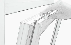 Alu-Jalousie weiß B/L: ca. 85x220 cm