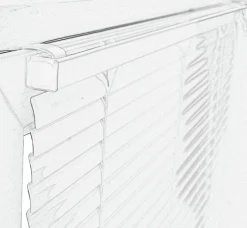 Alu-Jalousie weiß B/L: ca. 85x220 cm