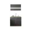 Anbauküchen-Set Merle grau B/H/T: ca. 100x200x60 cm