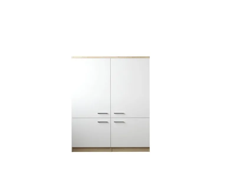 Anbauküchen-Set Merle weiß B/H/T: ca. 120x145x60 cm
