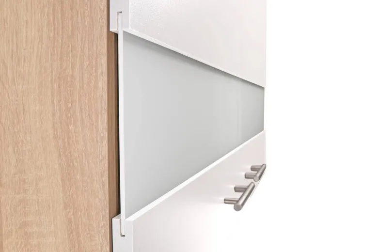 Anbauküchen-Set Merle weiß B/H/T: ca. 100x200x60 cm