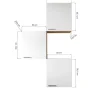 Anbauküchen-Set Merle weiß B/H/T: ca. 100x168x35 cm