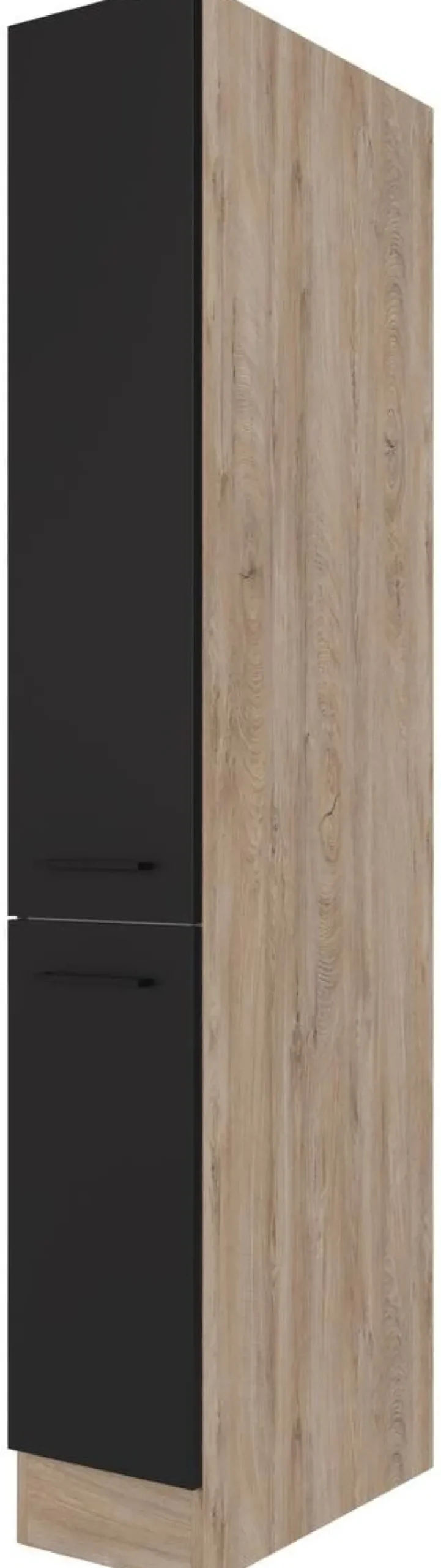 Apothekerschrank Capri schwarz matt B/H/T: ca. 30x200x57 cm
