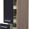 Apothekerschrank Elva anthrazit strukturiert B/H/T: ca. 30x200x57 cm