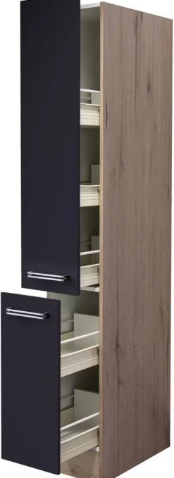 Apothekerschrank Elva anthrazit strukturiert B/H/T: ca. 30x200x57 cm