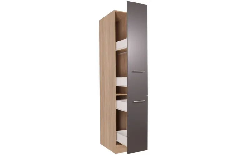 Apothekerschrank Merle grau B/H/T: ca. 30x200x60 cm