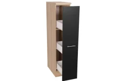 Apothekerschrank Merle schwarz B/H/T: ca. 30x145x60 cm